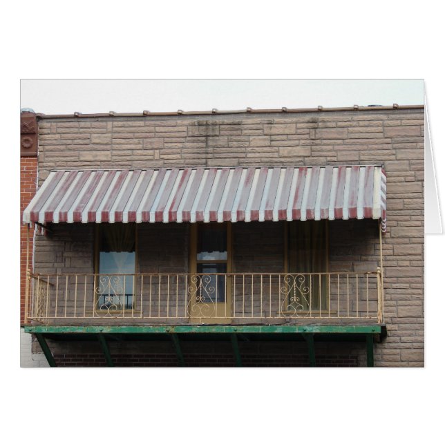 Balkony Hälsningskort (Framsidan Horizontal)