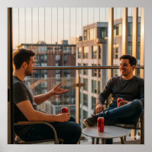 Balkony Sunset-konversation