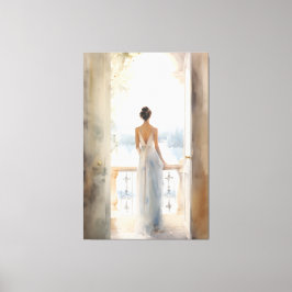 Balkonys - serverlighet: Vattenskärtningsvy Canvastryck