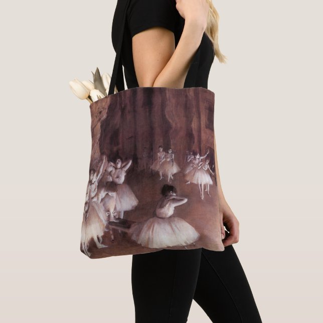 Balkrepetition på scenen av Edgar Degas Tygkasse (Närbild)