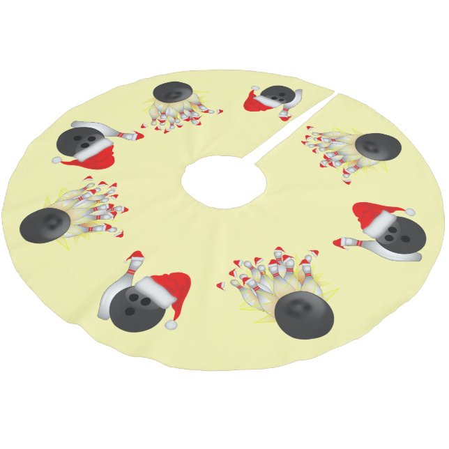 Ball Ball och Stift jul Julgransmatta Borstad Polyester (Vinklad)