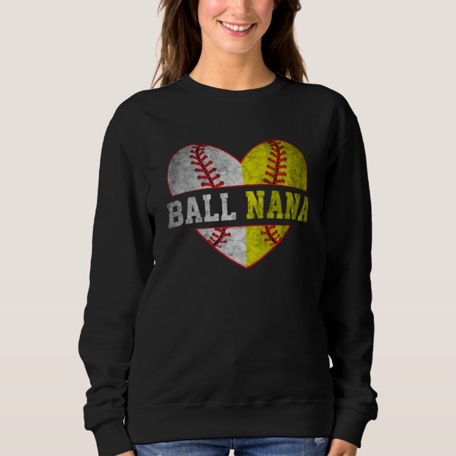 Ball Nana Softball Baseball For Women Mother Day T Shirt (Framsida)