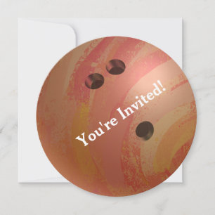 Ball Orange Party-inbjudan Inbjudningar