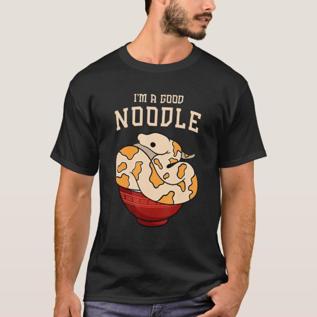 Ball Python   for I'm a good noodle T Shirt (Framsida)