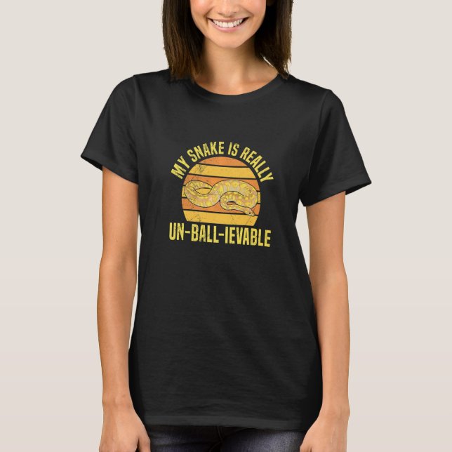 Ball Python herpetologist Pun for a Ball python br T Shirt (Framsida)