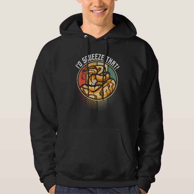 Ball Python Herpetologist Pun For A Banana Snake   Hoodie (Framsida)