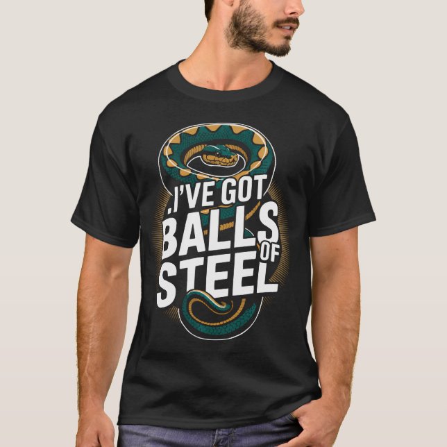 Ball Python Orm Älskare Boa Serpent Orm T Shirt (Framsida)