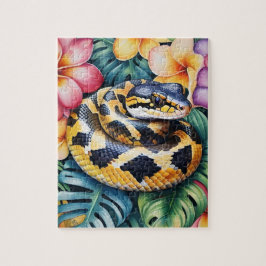 Ball Python Snake Family Pet Portrait Pussel