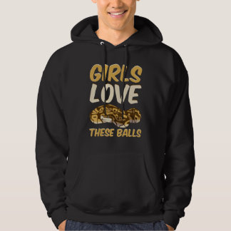 Ball Python Snake Girls Love These Balls Hoodie