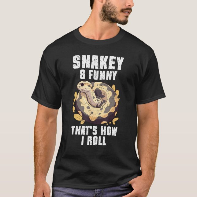 Ball Python Snake  Reptile  Noodle Reptile Snek 2 T Shirt (Framsida)