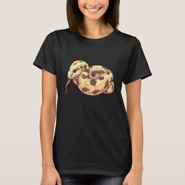 Ball Python Snake  Reptile  Noodle Reptile Snek 4 T Shirt (Framsida)