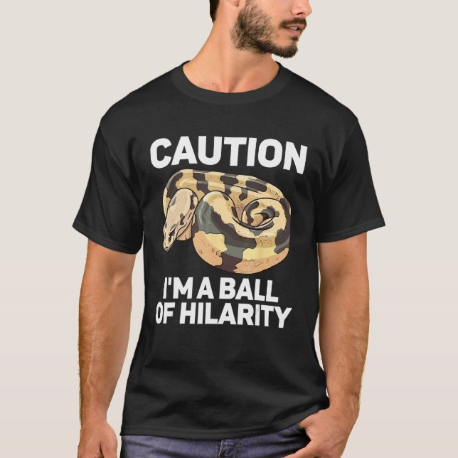 Ball Python Snake  Reptile  Noodle Reptile Snek 6 T Shirt (Framsida)