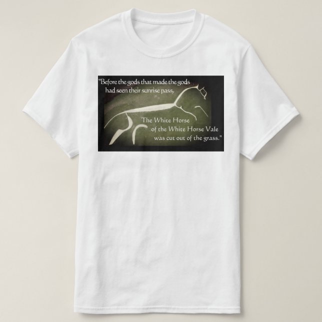 Ballad av det vithästChesterton citationstecknet T Shirt (Design framsida)