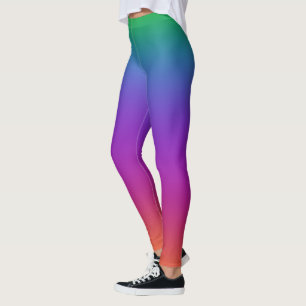Ballar av Bright Rainbow Färg Leggings