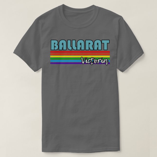 Ballarat Victoria Pride Ballarat LGBT-gåva LGBTQ T Shirt (Design framsida)