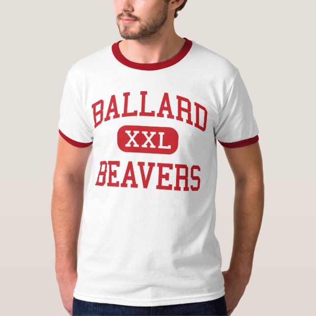 Ballard - bäver - kick - Seattle Washington T-shirt (Framsida)