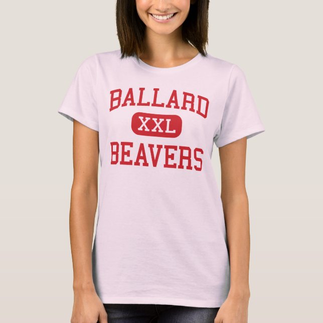 Ballard - bäver - kick - Seattle Washington Tee (Framsida)