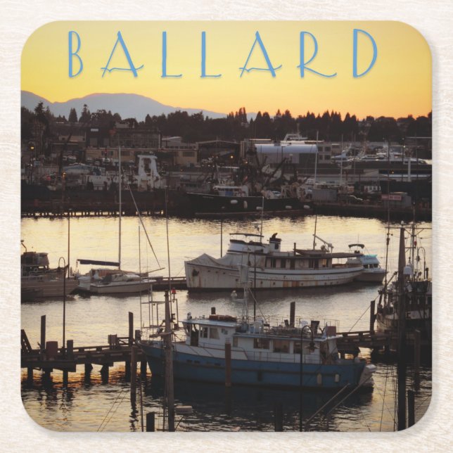 Ballard Boats Underlägg Papper Kvadrat (Framsidan)