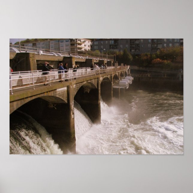 Ballard Locks - Seattle, WA Poster (Framsidan)