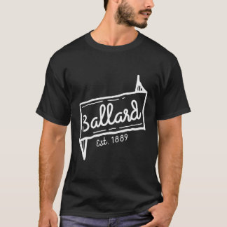 Ballard Seattle Washington Est 1889 T Shirt