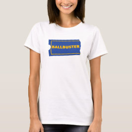 BALLBUSTER FUNNY Parody Retro Video Rental Store T Shirt