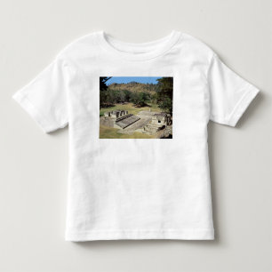 Ballcourten i det huvudsakligt kvadrerar, tee shirt