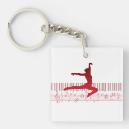 Balldankerska på tangentbord