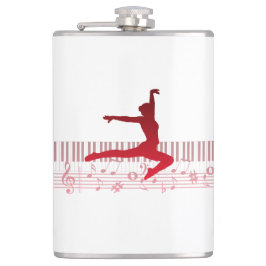 Balldankerska på tangentbord fickplunta