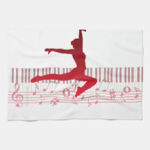 Balldankerska på tangentbord