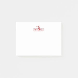 Balldankerska på tangentbord post-it block