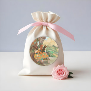 Balldansare, Degas Art Runt Klistermärke