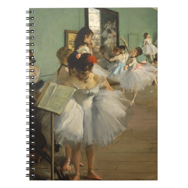 Ballddansare i Degas-dansklass Anteckningsbok Med Spiral (Framsidan)