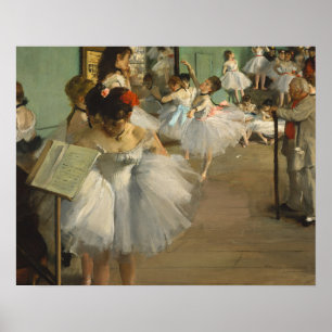 Ballddansare i Degas-dansklass Poster