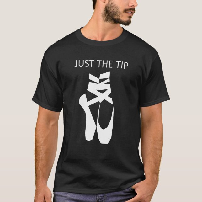 Balle bara Tip Tip Toe Ballet Dance T Shirt (Framsida)