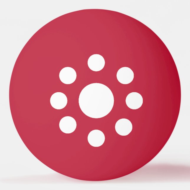 Balle ping-pong  blanc/rouge  New Design SUISSE Pingisboll (Framsidan)