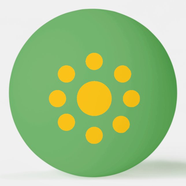 Balle ping-pong  vert/jaune  New Design BRASIL Pingisboll (Framsidan)