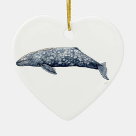 Ballena gris julgransprydnad keramik
