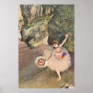 Ballens dansare/stjärna - Degasmålning Poster