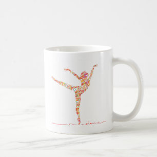 Ballens moderna dansare kaffemugg