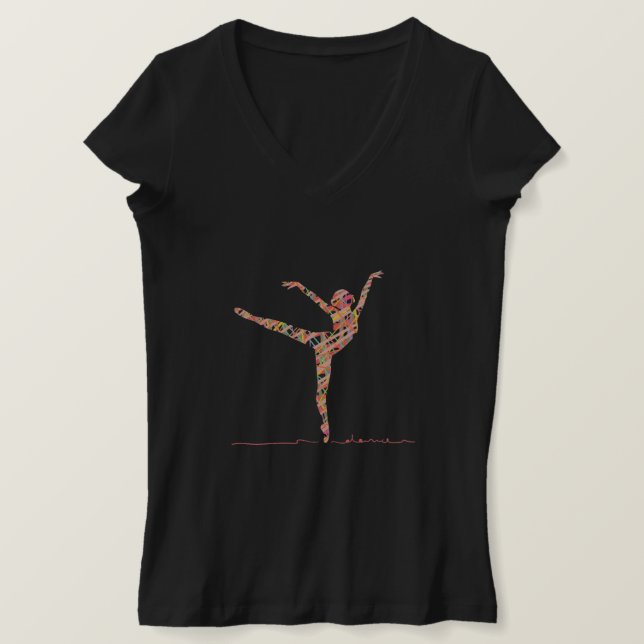 Ballens moderna dansare t shirt (Design framsida)