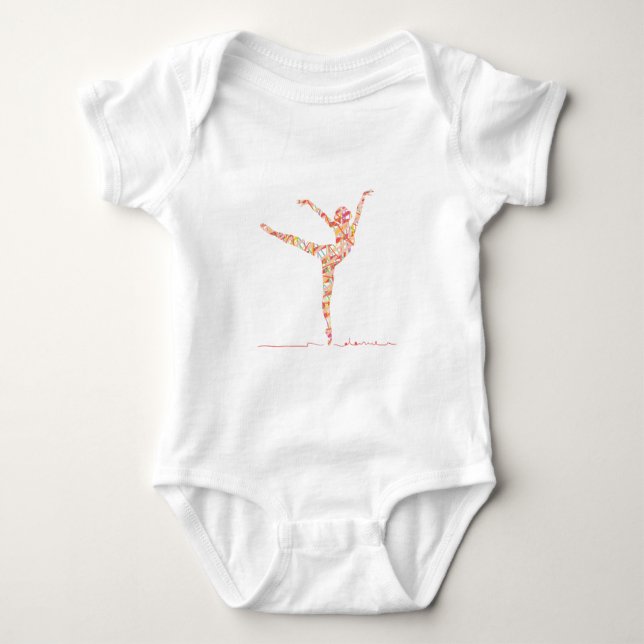 Ballens moderna dansare tee shirt (Framsida)