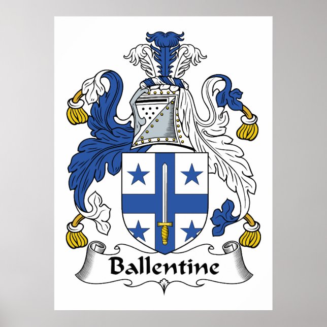 Ballentine Family Crest Poster (Framsidan)