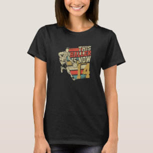 Baller är nu 14 söta 14:e födelsedagsbasketbal t shirt