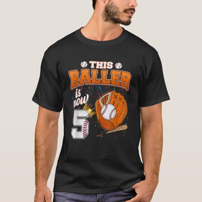 Baller är nu 5-dagars Baskeboll 5:e bir T Shirt (Framsida)