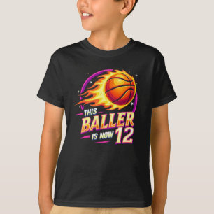 Baller är nu tolv Flamande Basketball 12:e T Shirt