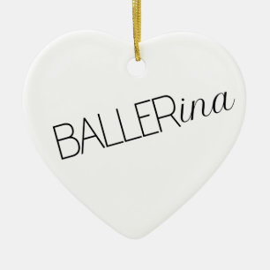 "Baller" Balettjuldekoration Julgransprydnad Keramik