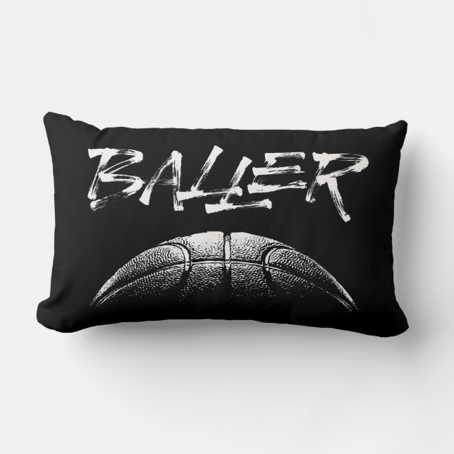 Baller (basket) lumbarkudde (Framsida)