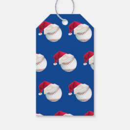 Baller jul Baseball Santa Sports Presentetikett