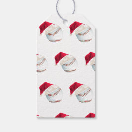 Baller jul Baseball Santa Sports Presentetikett