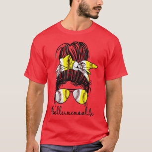 Baller Memaw Life Softball Baseball Memaw Grandma T Shirt